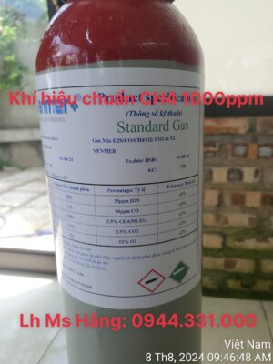 Bình khí hiệu chuẩn CH4 1000ppm