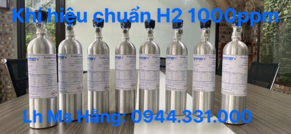 Bình khí hiệu chuẩn H2 1000ppm