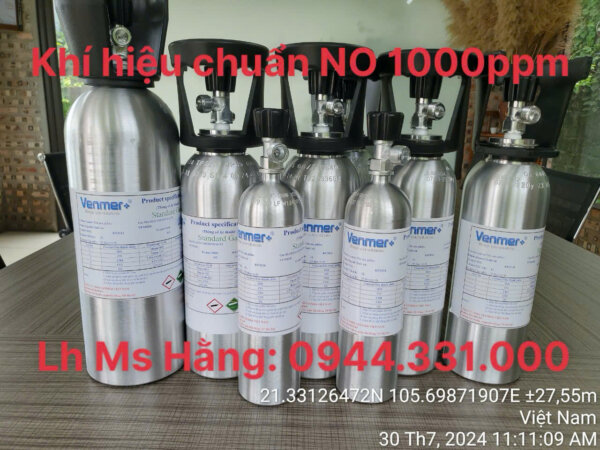 Bình khí hiệu chuẩn NO 1000ppm