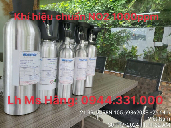 Bình khí hiệu chuẩn NO2 1000ppm