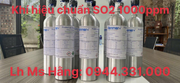 Bình khí hiệu chuẩn SO2 1000ppm