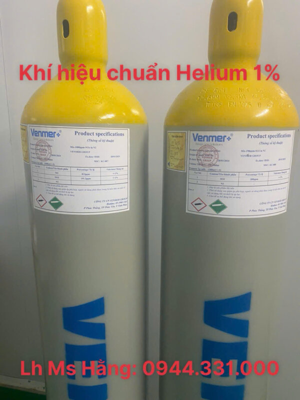 Khí hiệu chuẩn Helium 1%