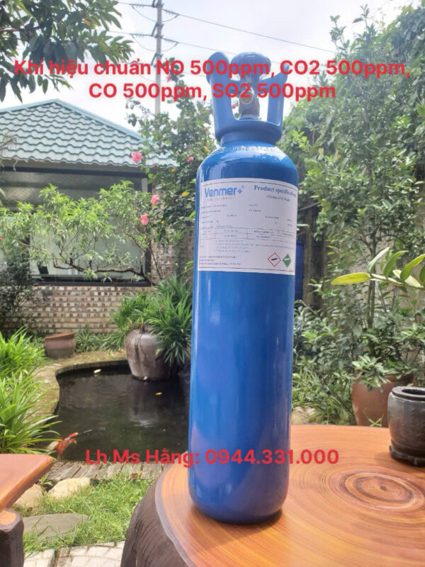 Khí hiệu chuẩn NO 500ppm, CO2 500ppm, CO 500ppm, SO2 500ppm