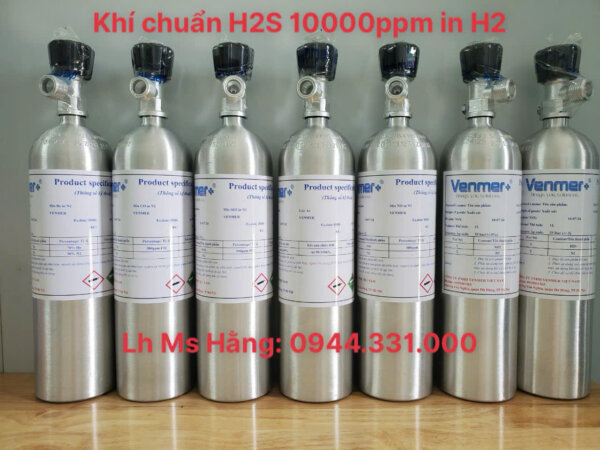 Khí chuẩn H2S 10000ppm in H2