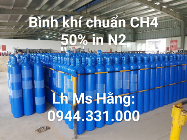 Bình khí chuẩn CH4 50% in N2