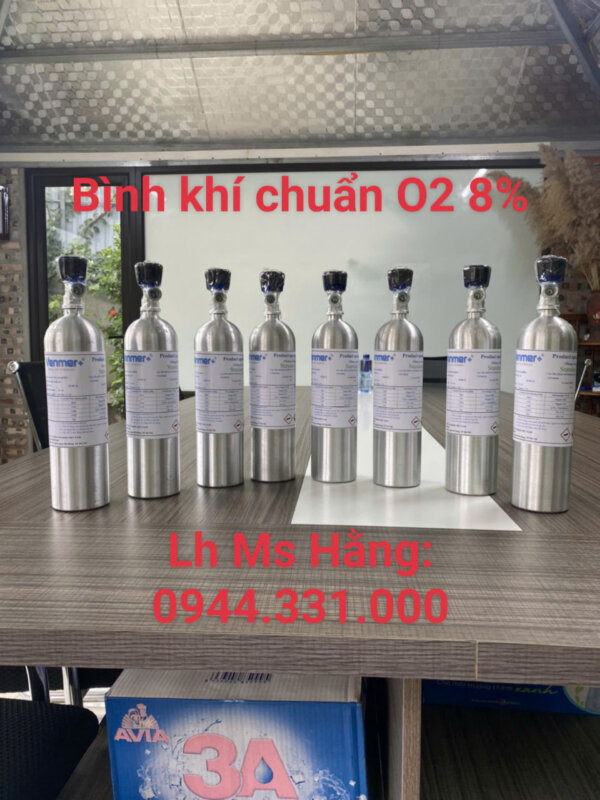 Bình khí chuẩn O2 8%