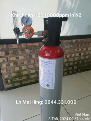 Bình khí chuẩn H2S 10000ppm in N2