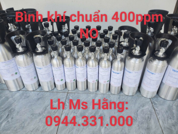 Bình khí chuẩn 400ppm NO