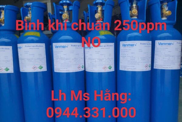 Bình khí chuẩn 250ppm NO