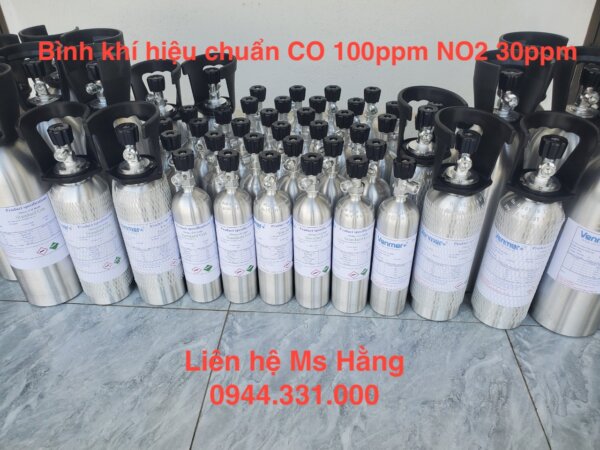 Bình khí chuẩn CO 100ppm NO2 30ppm