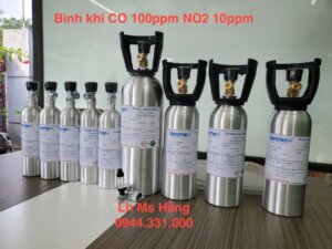 Bình khí chuẩn CO 100ppm NO2 10ppm
