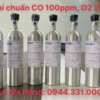 Khí chuẩn CO 100ppm, O2 200ppm