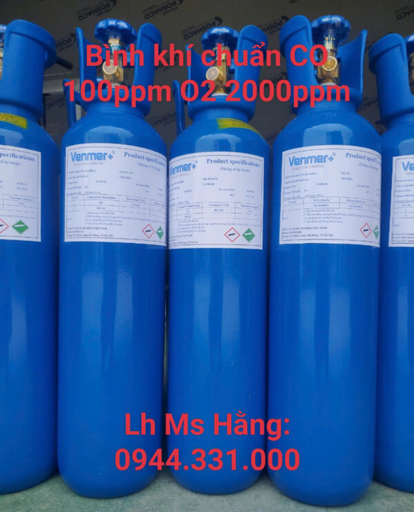 Bình khí chuẩn CO 100ppm