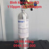 Bình khí chuẩn CO 110ppm O2 2500ppm