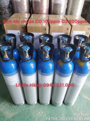 Khí chuẩn CO 105ppm O2 800ppm
