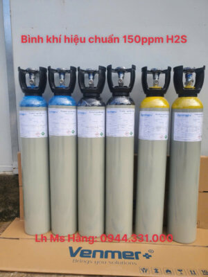 Khí hiệu chuẩn 150ppm H2S
