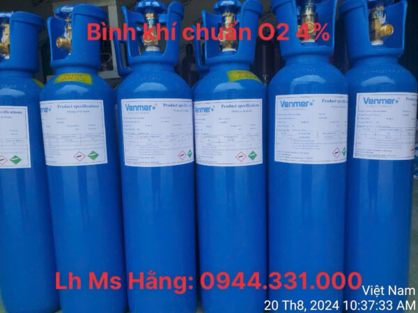 Bình khí chuẩn O2 4%