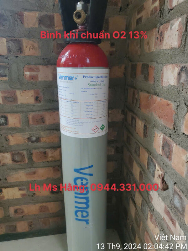 Bình khí chuẩn O2 13%