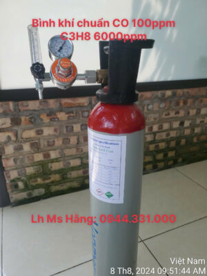 Khí chuẩn CO 100ppm C3H8 6000ppm
