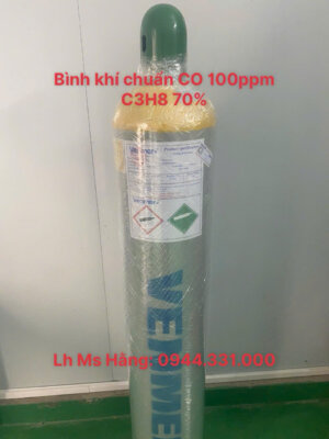 Khí chuẩn CO 100ppm C3H8 70%