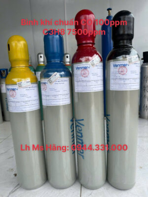 Khí chuẩn CO 100ppm C3H8 7500ppm