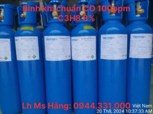 Khí chuẩn CO 100ppm C3H8 8%