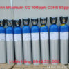 Bình khí chuẩn CO 100ppm C3H8 85ppm