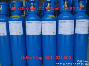 Khí chuẩn CO 100ppm C3H8 90%