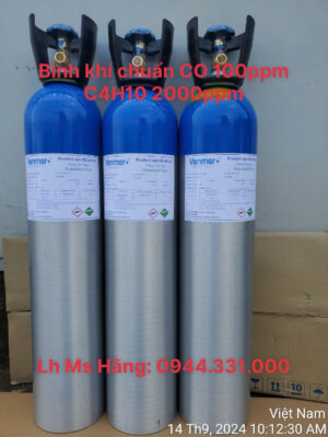Khí chuẩn CO 100ppm C4H10 2000ppm