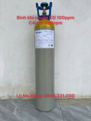 Khí chuẩn CO 100ppm C4H10 250ppm