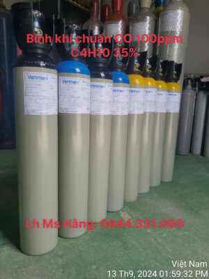 Khí chuẩn CO 100ppm C4H10 35%