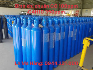 Bình khí chuẩn CO 100ppm C4H10 350ppm