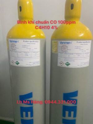 Khí chuẩn CO 100ppm C4H10 4%