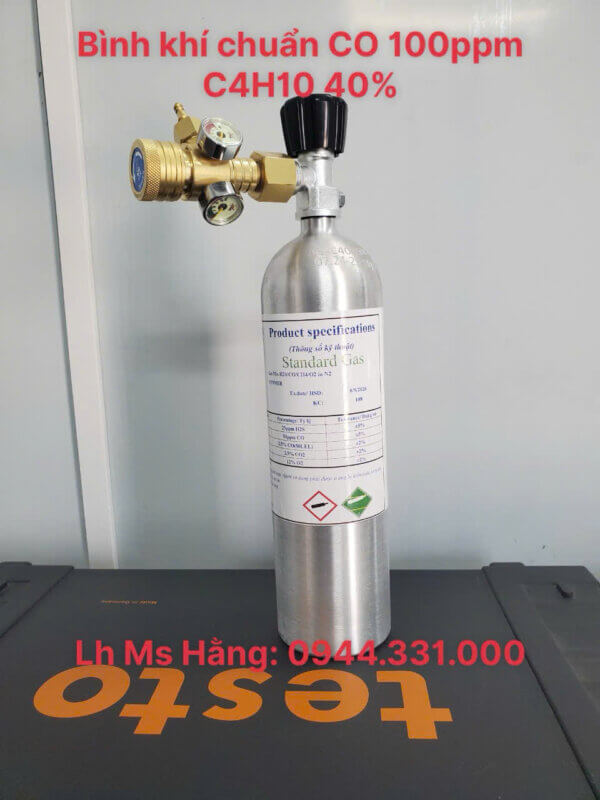 Bình khí chuẩn CO 100ppm C4H10 40%