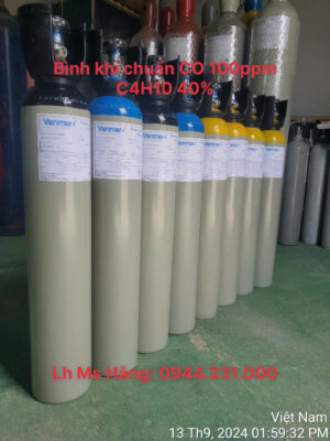 Khí chuẩn CO 100ppm C4H10 40%