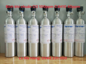 Bình khí chuẩn CO 100ppm C4H10 40ppm