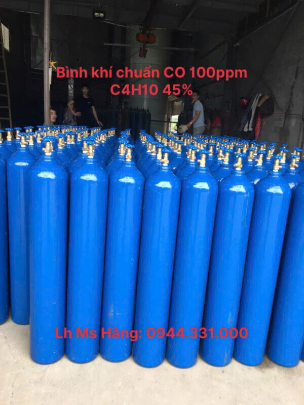 Bình khí chuẩn CO 100ppm C4H10 45%