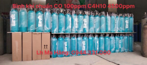 Bình khí chuẩn CO 100ppm C4H10 4500ppm
