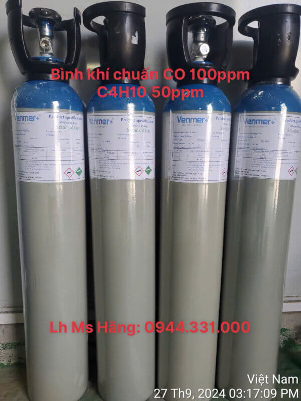 Khí chuẩn CO 100ppm C4H10 50ppm