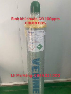 Bình khí chuẩn CO 100ppm C4H10 60%