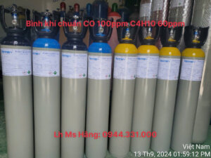 Khí chuẩn CO 100ppm C4H10 60ppm